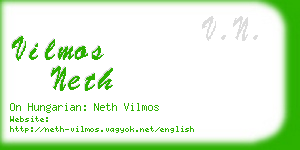 vilmos neth business card